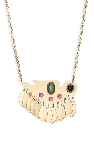 Shop Isabel Marant Collier Pendant Necklace In Fuchsia