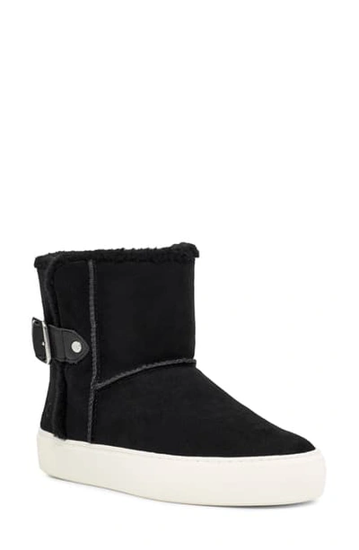 Shop Ugg Aika Water Resistant Platform Sneaker Boot In Black Leather