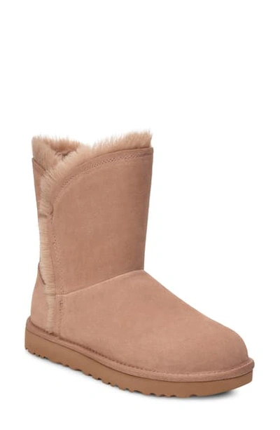 Shop Ugg Classic Short Fluff High/low Boot In Amphora Suede
