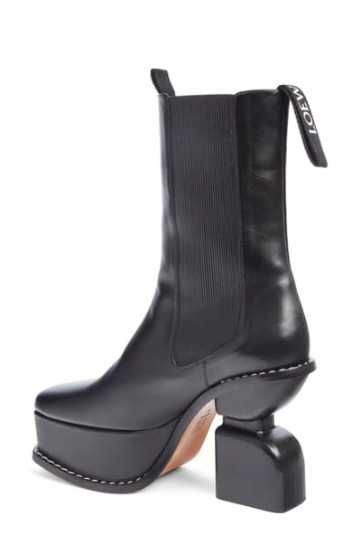 Shop Loewe Platform Bootie In Black