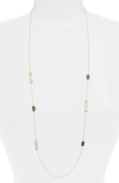 Shop Argento Vivo Mother-of-pearl Station Necklace In Gold