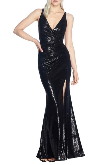 jordan ruched mermaid gown