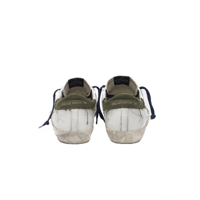 Shop Golden Goose Superstar Leather Sneakers In White