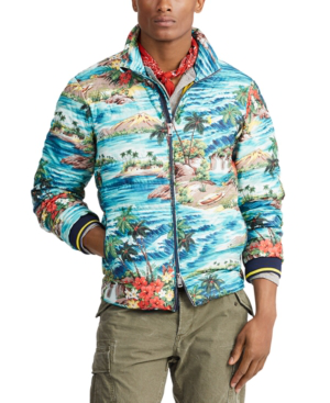 Polo Ralph Lauren Men's Holden Packable Down Tropical Print Jacket In  Outrigger Hawaiian | ModeSens