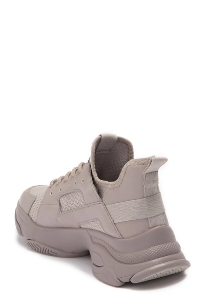 Shop Steve Madden Arelle Exaggerated Sole Sneaker In Grey Mult