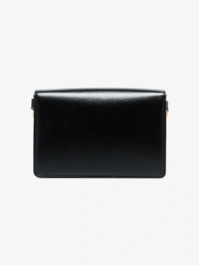 Shop Gucci Black Gg Ring Small Leather Shoulder Bag