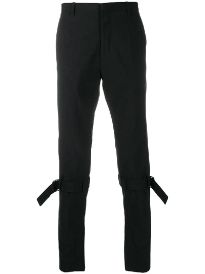 Shop Paul Smith Buckle-detail Trousers In Black