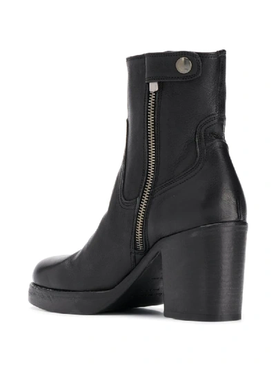 Shop Officine Creative Chunky Heel Ankle Boots In 001 Ignis Nero