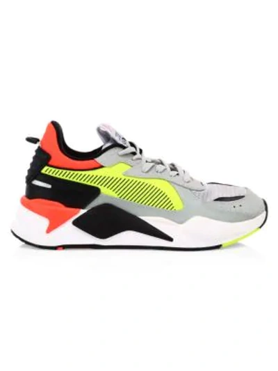 Puma Men's Rs-x Hard Drive Sneakers In Grey/yellow/orange | ModeSens