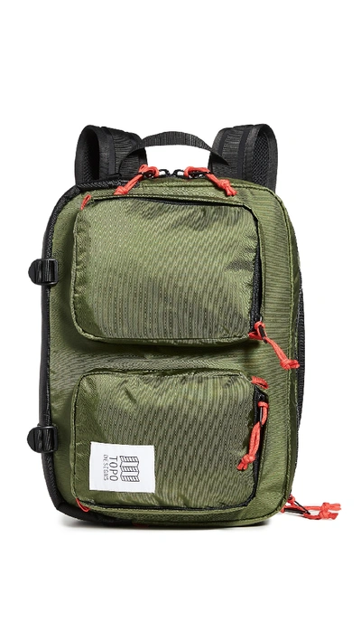 Shop Topo Designs Global Briefcase In Olive