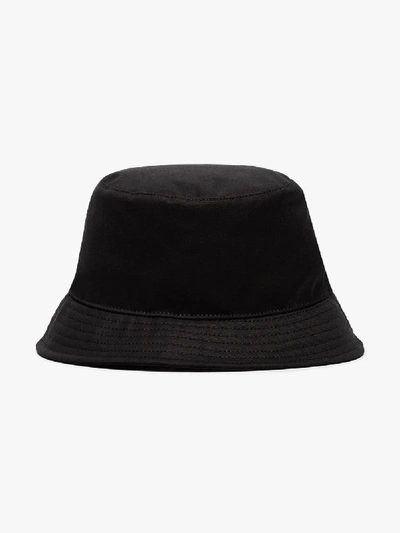 Shop Neil Barrett Black Pierced Bucket Hat