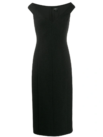 Shop Theory Sleeveless Midi Dress In Black