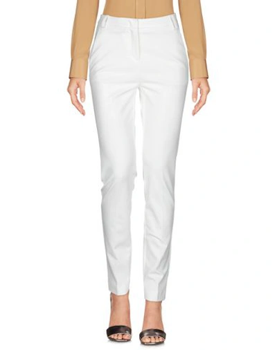 Pinko Tailored White Trousers With Side Pockets In White