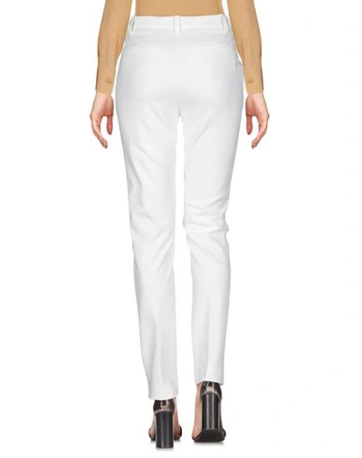 Pinko Tailored White Trousers With Side Pockets In White