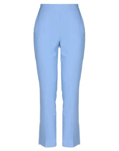 Shop L'autre Chose L' Autre Chose Woman Pants Pastel Blue Size 8 Polyester, Viscose, Elastane
