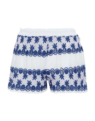 Shop Miguelina Shorts In Turquoise