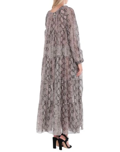Shop Stella Mccartney Long Dresses In Dove Grey