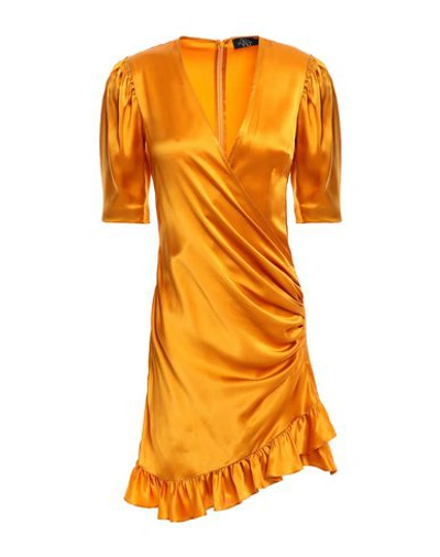 Shop De La Vali Short Dresses In Orange