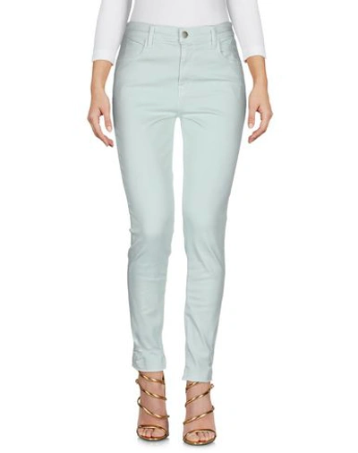 Shop J Brand Woman Jeans Light Green Size 24 Cotton, Polyester, Lycra