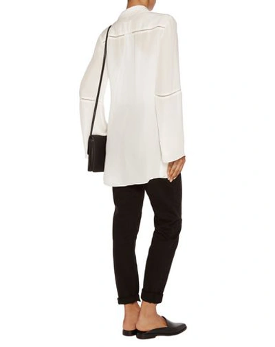 Shop Elizabeth And James Silk Shirts & Blouses In Ivory