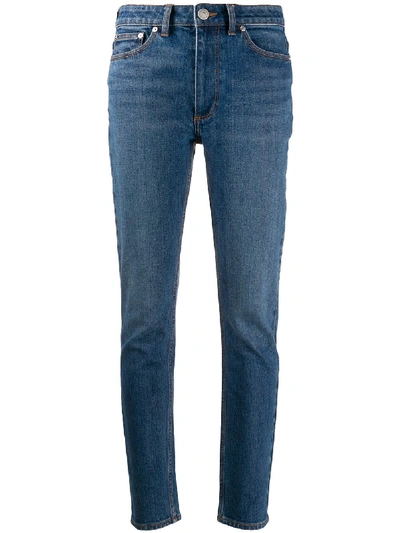 Shop Burberry Denim Cotto Jeans In Blue