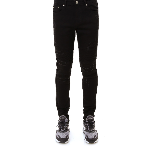 Represent Biker Denim Jeans In Black | ModeSens