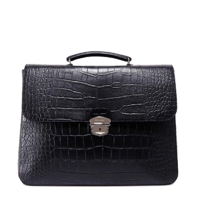 Shop Orciani Briefcase In Black