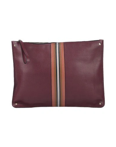Shop Valentino Handbag In Maroon