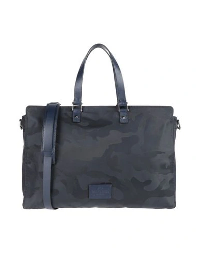 Shop Valentino Work Bag In Dark Blue