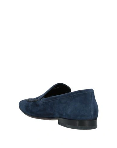 Shop Alberto Guardiani Loafers In Dark Blue