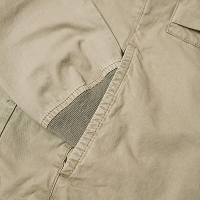 Shop Stone Island Garment Dyed Popover Shirt In Brown