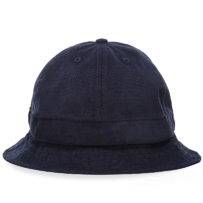 Shop Pop Trading Company Pop Trading Company Cord Bell Hat In Blue