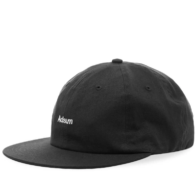 Shop Adsum Piece Dyed Core Logo Hat In Black