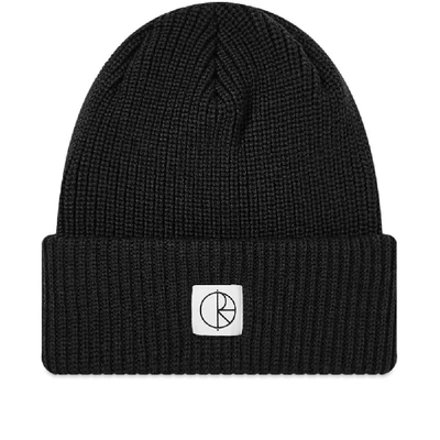 Shop Polar Skate Co. Double Fold Merino Beanie In Black