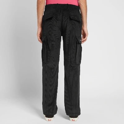 Shop Pop Trading Company Pop Trading Company Cord Cargo Pant In Black