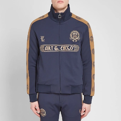 Shop Wooyoungmi Logo Track Jacket In Blue