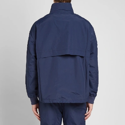 Shop Adsum Half Zip Popover Jacket In Blue