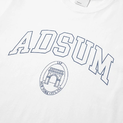 Shop Adsum Square Park Tee In White