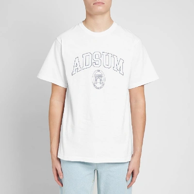 Shop Adsum Square Park Tee In White