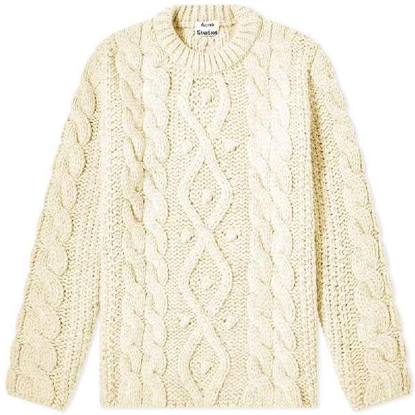 off white cable knit sweater