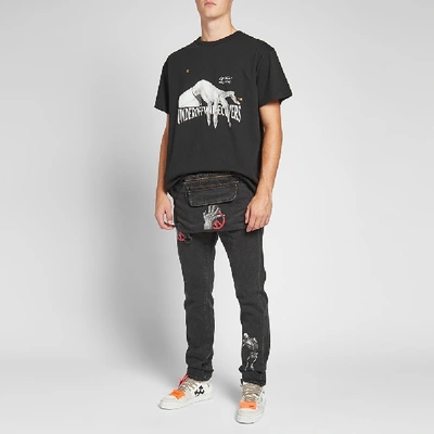 Shop Off-white X Undercover Slim 5 Pocket Jean In Black