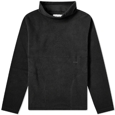 Shop Adsum Mock Neck Fleece Sweat In Black