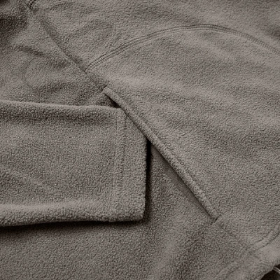 Shop Adsum Mock Neck Fleece Sweat In Grey