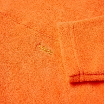 Shop Adsum Mock Neck Fleece Sweat In Orange
