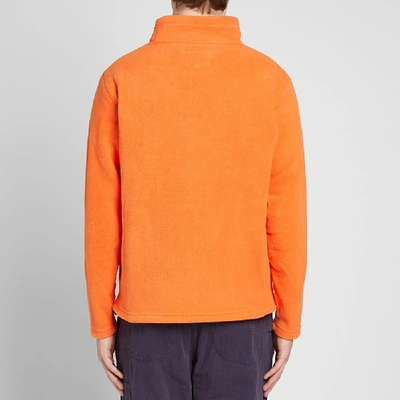 Shop Adsum Mock Neck Fleece Sweat In Orange