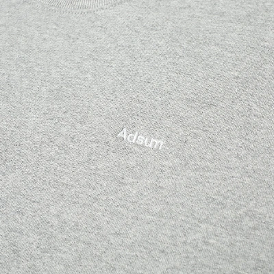 Shop Adsum Logo Crew Sweat In Grey
