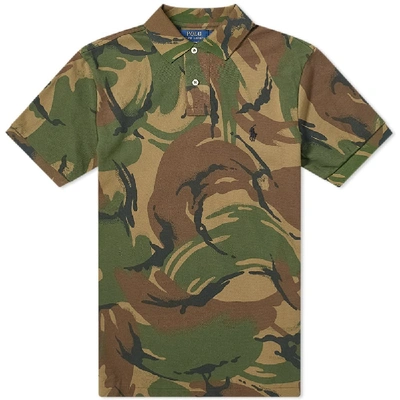 Shop Polo Ralph Lauren Camo Polo In Green