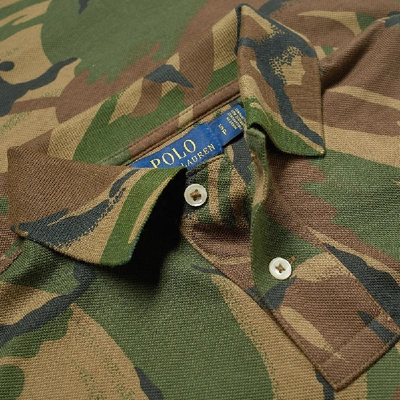 Shop Polo Ralph Lauren Camo Polo In Green