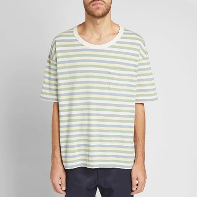 Shop Visvim Border Jumbo Tee In Green