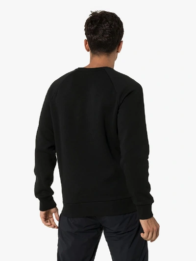 Shop Peak Performance Black Original Logo Embroidered Sweatshirt In 050 Black